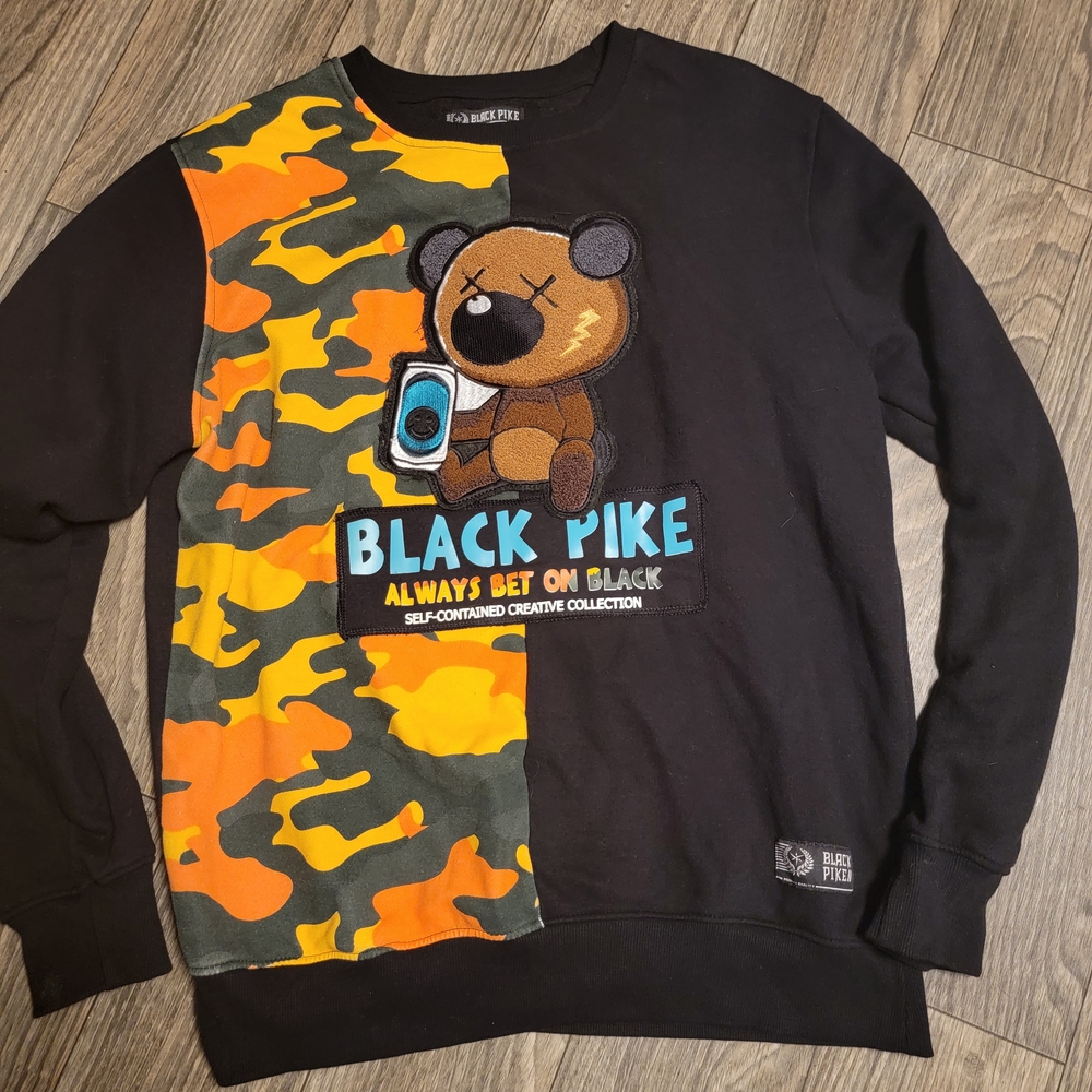 Men's Camouflage Bear Sweater